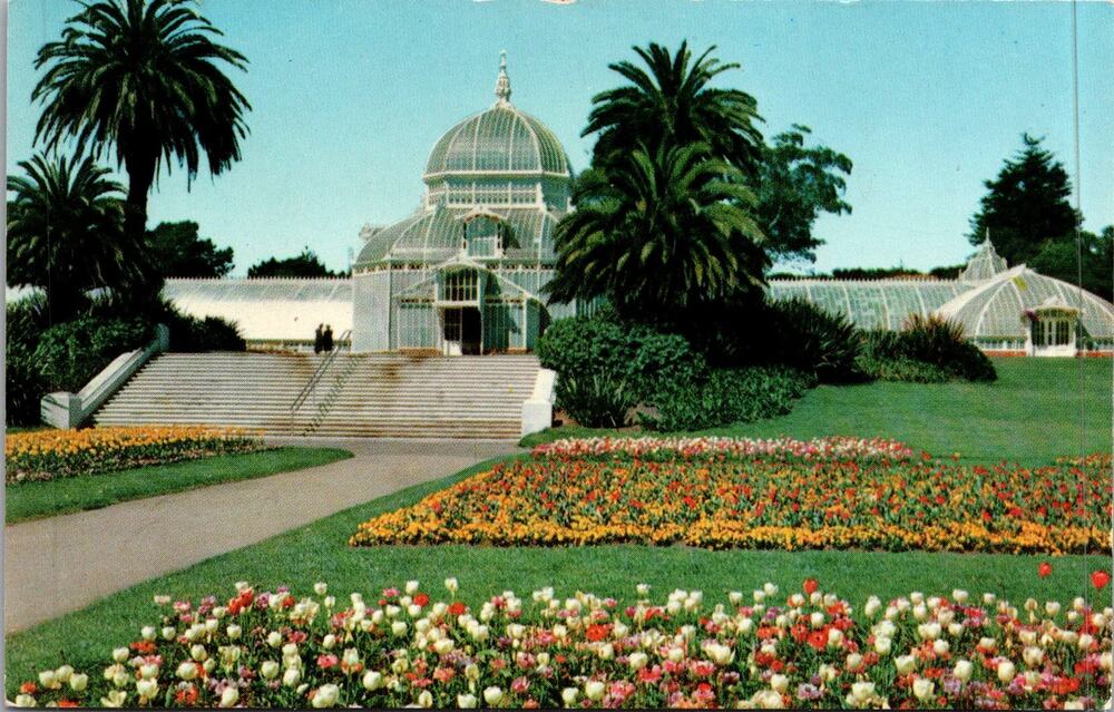 Conservatory Golden Gate Park in San Francisco CA Vintage Postcard SP17-15